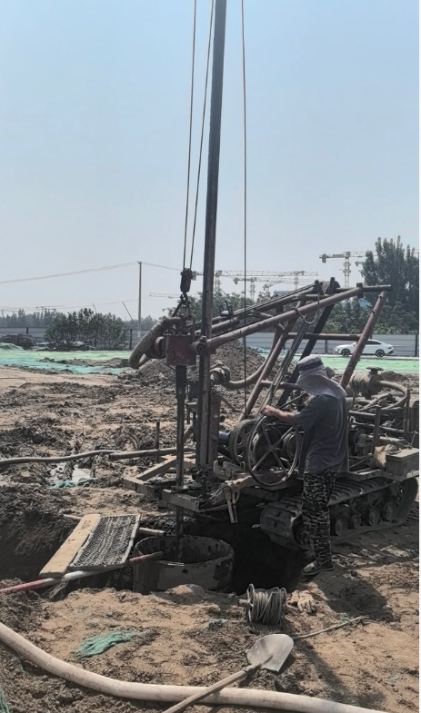 南阳新野县工地打井